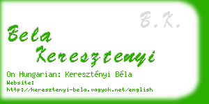 bela keresztenyi business card